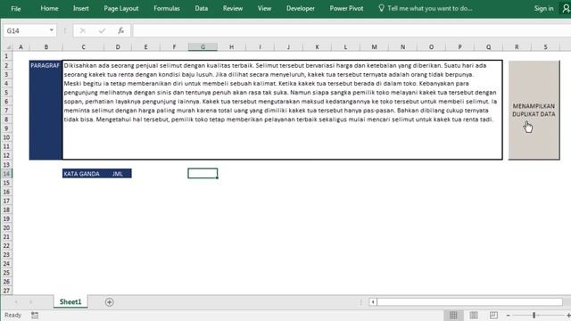 Get All Duplicate Word in Paragraph only One Click | Excel VBA смотреть онлайн