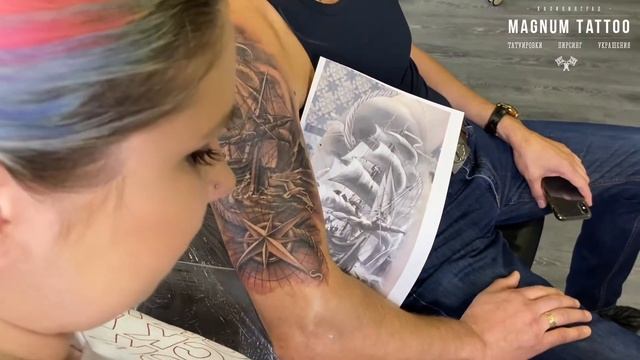 Татуировка для моряка Калининград - Magnum Tattoo смотреть онлайн