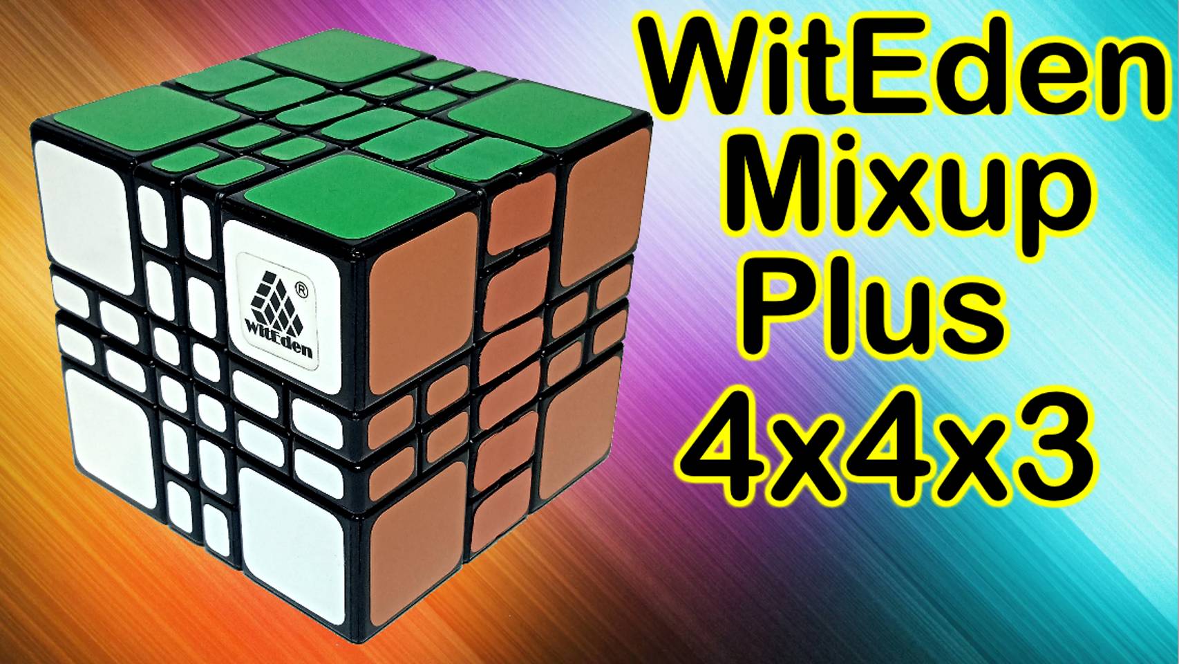 Как собрать куб WitEden Mixup Plus 4x4x3, How to solve cube 4х4х3 смотреть онлайн