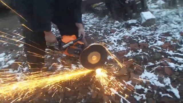 насадка Болгарка с кругом на 300 (Бензорез)