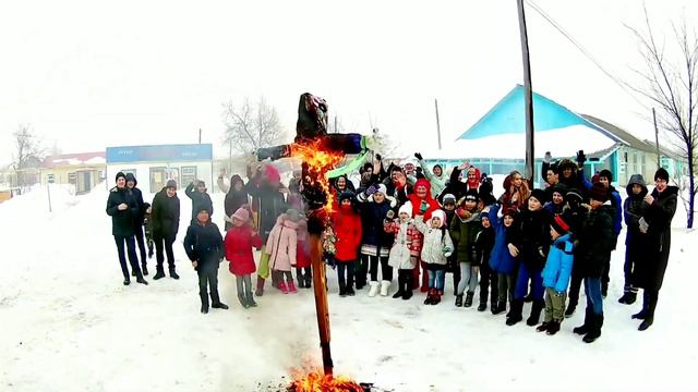 Фрагмент Масленицы села Погодаево 2019 год