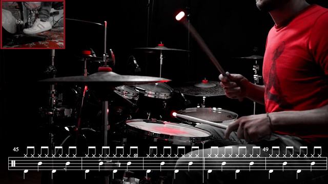 Miley Cyrus - Flowers - Drum Cover - (with scrolling drum sheet) смотреть онлайн