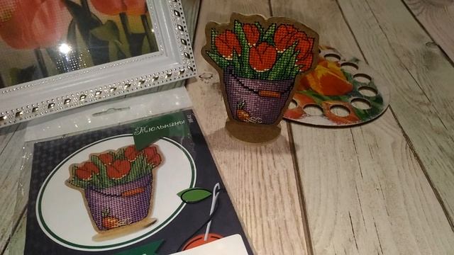 188 Ёлочка от Волшебной Страны и Тюльпаны от Дивной Вишни, обзор и готовые работы смотреть онлайн