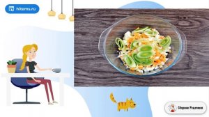 Салат с луком-пореем и яйцом. Пошаговый рецепт