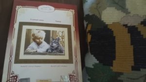 Вышивка.№70."Усатый нянь". Начало.