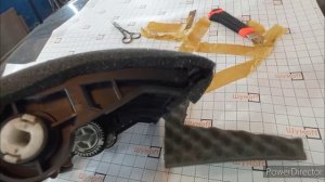 Тепло в Кашкай.Проклейка заслонок горячего-холодного воздуха