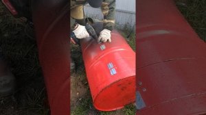 Уличная печка своими руками для сжигания мусора из бочки