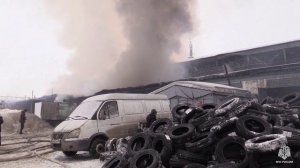 Пожар в Казани в складском помещении на ул. Архангельская