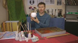 Эбру на стекле мастер-класс