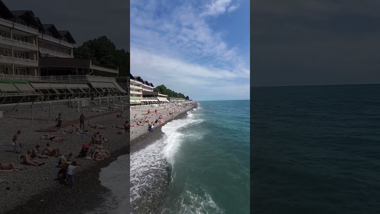 Лазаревское | О погоде на 1 июня:Днём +22°...+23° Облачно с прояснениями⛅️ #погодасочи #beach #море смотреть онлайн