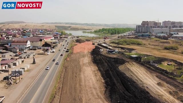 Показываем, как идет реконструкция трассы Красноярск-Элита смотреть онлайн