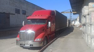 после ремонта выехал в рейс на Петербилт 387