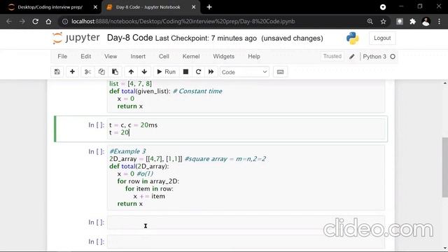 Day-8: Time complexity & Big O notations Part-2 смотреть онлайн