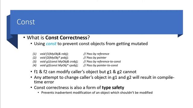 Const keyword- Advanced C++ - Episode 1 смотреть онлайн