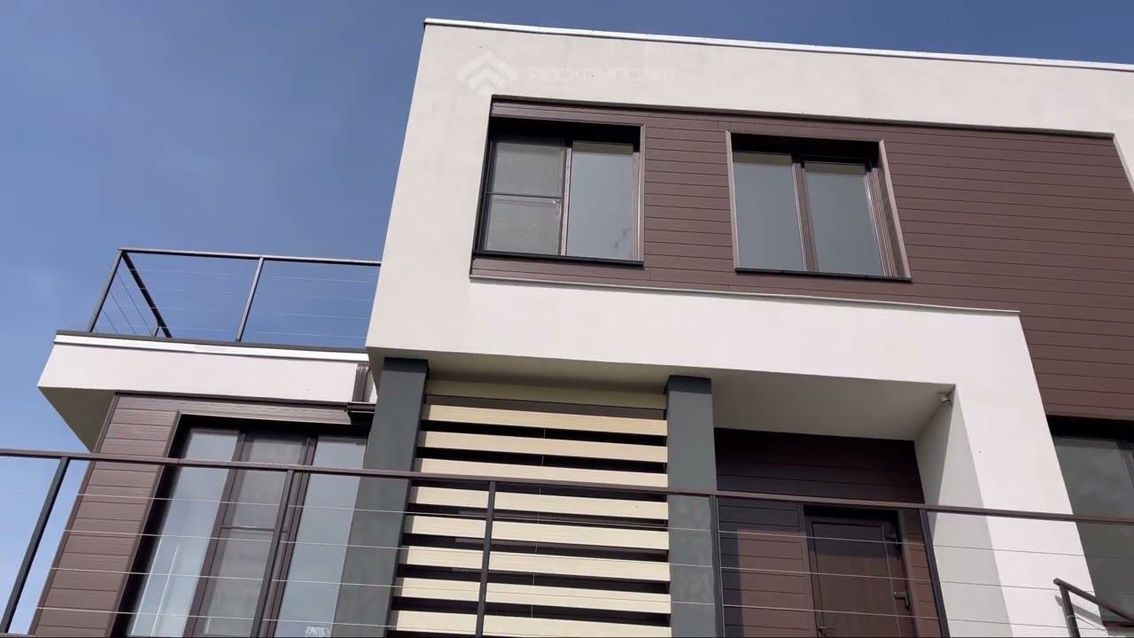 Результат монтажа фасадной панели из ДПК. как выглядит готовый фасад из #ДПК доски спустя год? смотреть онлайн