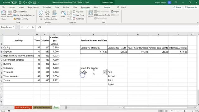 Excel 2019 Chap 7 Independent Project 7-6
