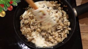 НОВОГОДНЕЕ МЕНЮ: Тарталетки с курицей и грибами в духовке! ООчень вкусная закуска !