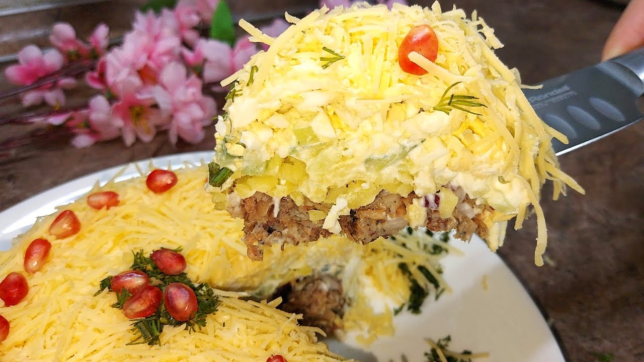 Вкуснейший и Простой Салат на каждый день или на Праздничный Стол. Салат из простых продуктов