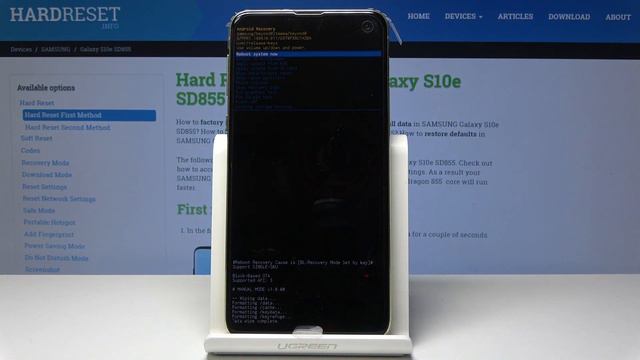 How to Hard Reset SAMSUNG Galaxy S10e  Bypass Screen Lock  Hardware Reset