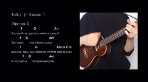 8 урок по укулеле с нуля — песня Арии «Потерянный рай» ↓-↓↑, вокальная мелодия Потерянного рая