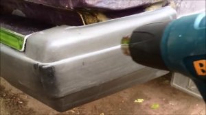 Восстановление цвета пластика бампера