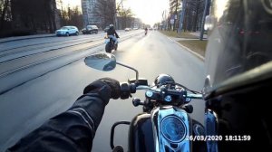 МОТОРАЙД   НА YAMAHA XV 1900     RIDER  2008    Городской обзор
