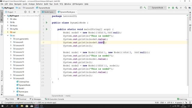 Java - урок 20.4 (Односвязный список. Часть 2) смотреть онлайн
