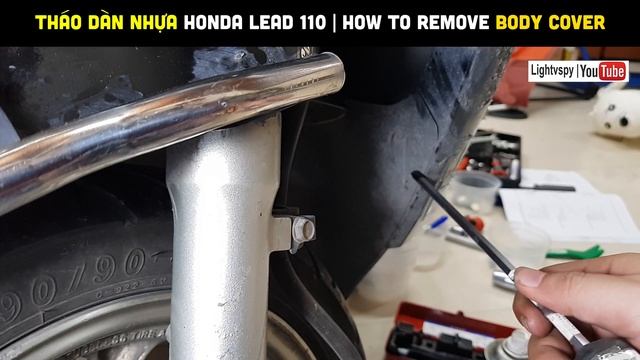 Sửa chữa Honda Lead 110 - P5: Tháo rã toàn bộ dàn áo #Lightvspy MotoVlog смотреть онлайн