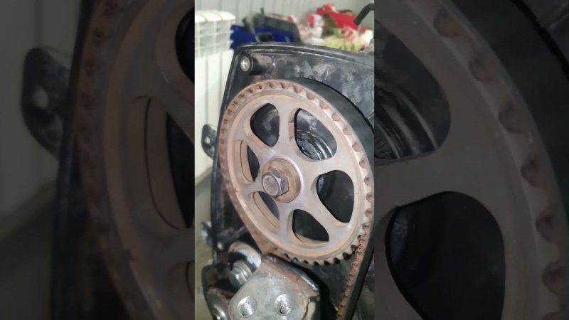 СБОРКА ДВИГАТЕЛЯ LADA LARGUS 8 кл  В КРАТЦЕ ЧАСТЬ 10 : ГРМ