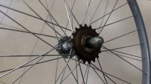 Колесо заднее 28" c трещеткой, v-brake тормоз