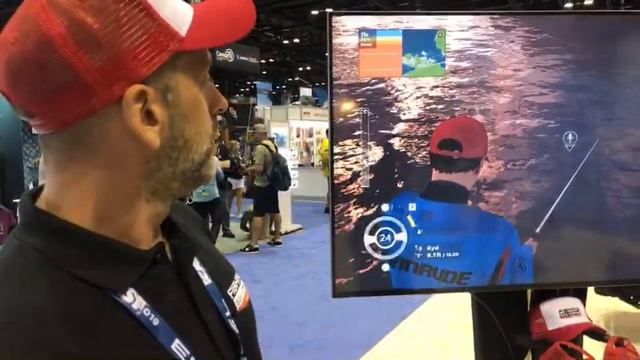 Fun and games with Dovetail Games Des OConnor.  Fishing Sim World Pro Tour Fishing Game.