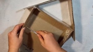 ???Поделка из картона своими руками на новый год .❄️❄️❄️Почтовый ящик.