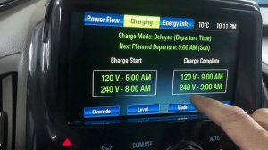 Настраиваем отложенную зарядку по графику в Chevrolet Volt