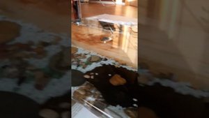 Столешня журнального столика из эпоксидной смолы.