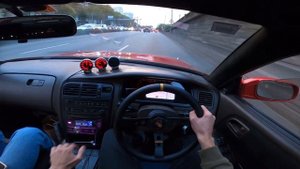 Toyota Chaser JZX90 POV drive in Paris acceleration 1JZ GTE