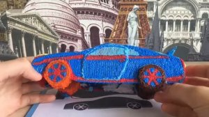 Машина из 3D ручки