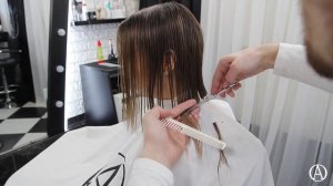 Каре с удлинением наперед / Короткая стрижка с удлинением / Fashion haircut 2018