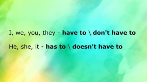 Must VS Have to : разница между модальными глаголами have to и must - урок английского