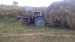 трактор т-80 кун с прицепом