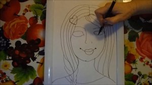 Как нарисовать с дошкольниками портрет мамы 04 2020