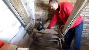 Временная лестница на второй этаж быстро и легко