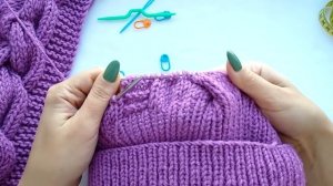 как связать шапку спицами // МАСТЕР КЛАСС //