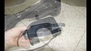 Самодельное крепление для тележки к гироскутеру  из деревянного бруска.