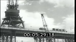 Строительство Каховской ГЭС 1955 год