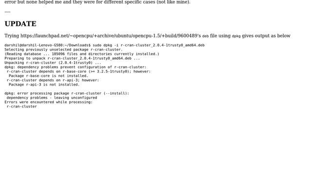 Ubuntu: apt-get install r-base Gives 403 Forbidden Error смотреть онлайн