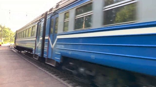 ?? Электропоезд ЭР9м-574! Сообщением Борисов - Минск. Региональные линии экономкласса, 2023. 4k