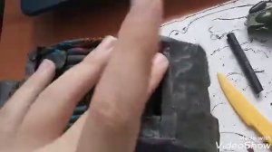 танк Маус из пластилина