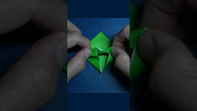 DIY Origami Hexahedron Spinner #shorts