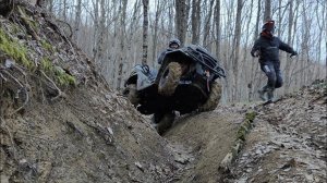 Мой первый опыт на квадроцикле по лайт маршруту, который оказался жестоким лайтом  BRP и ODES 1 литр