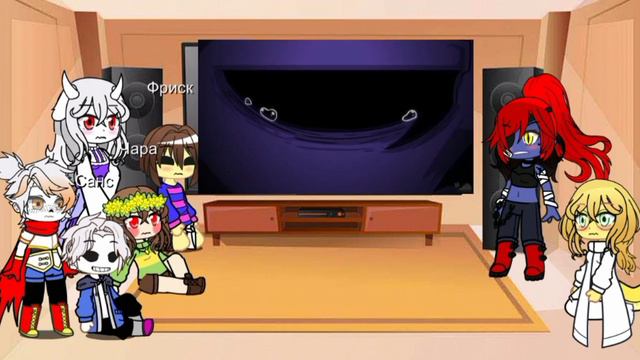 Undertale react to DUSTTALE- Stronger Than You/Реакция андертейл на Я сильнее чем ты даст санс Gach смотреть онлайн